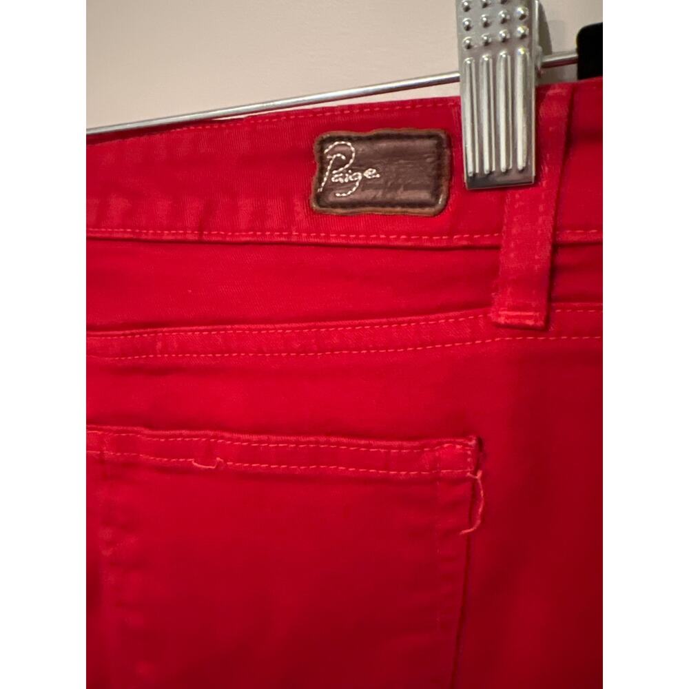 Paige Jeans, Red, Peg Skinny, Size 28, 1090Z - Picture 3 of 4